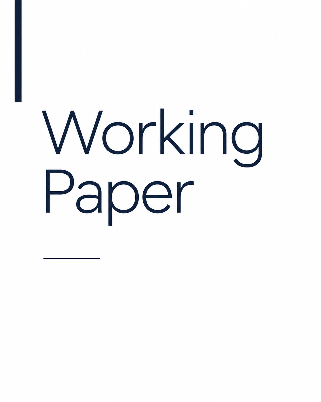 Working paper cover placeholder